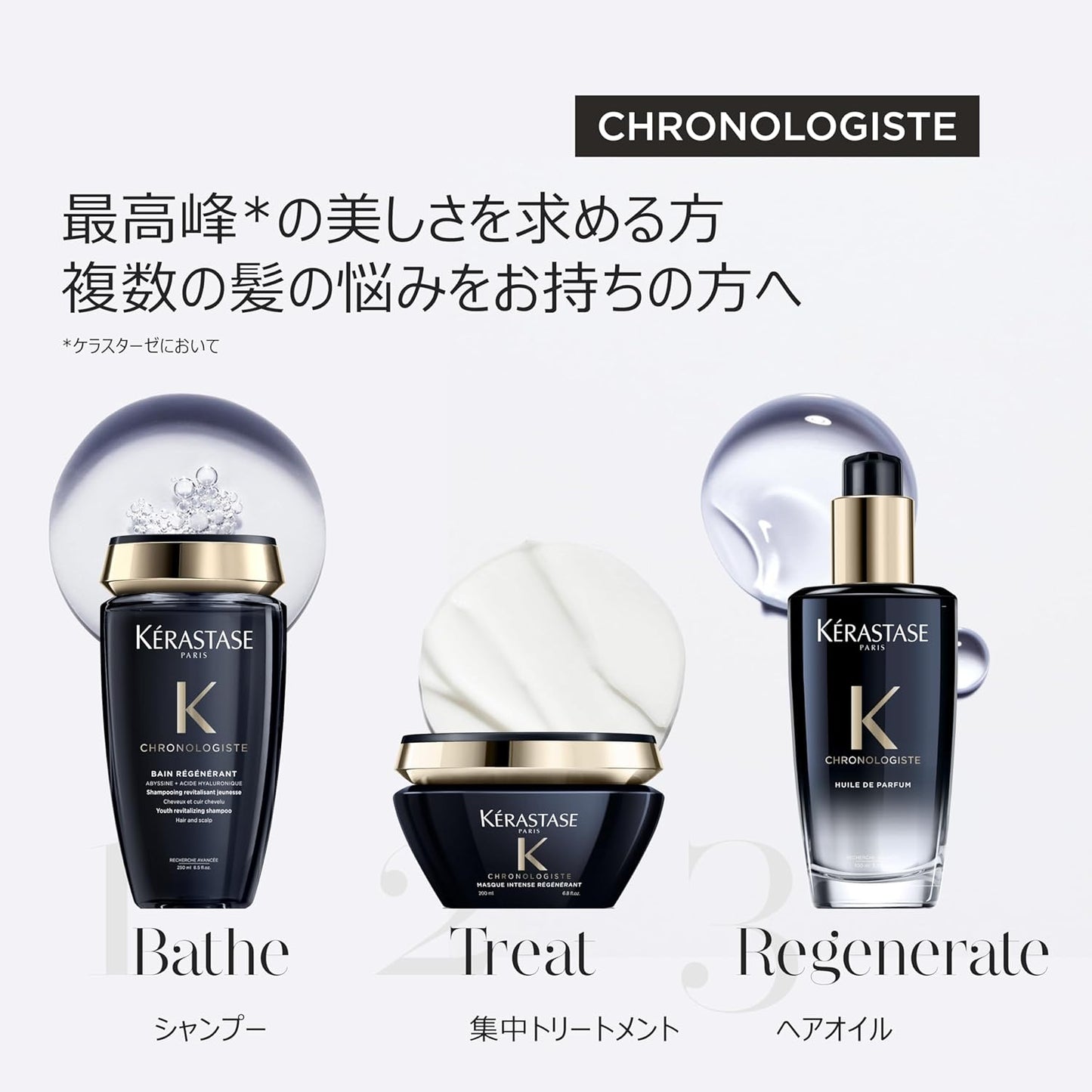 Kérastase Chronologist Set: Shampoo, Mask, Elixir